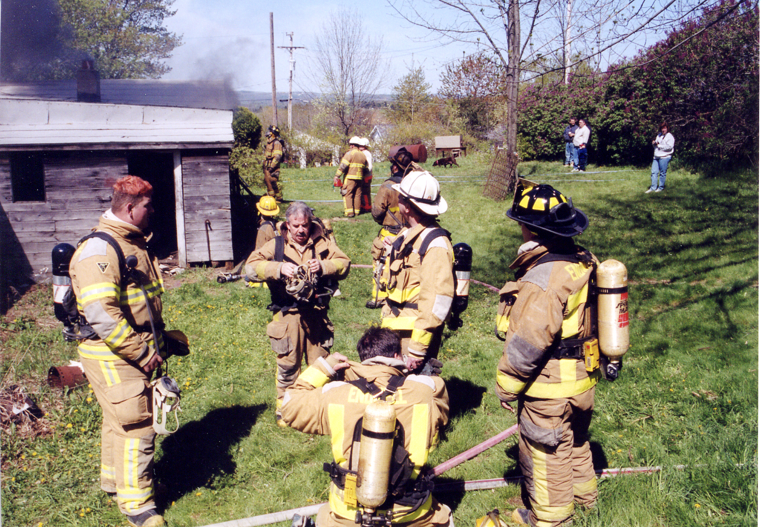 07-02-02  Training - Live Burn Training -  Zevan Road, East Maine